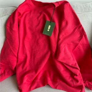 Daily drills oversized fleece crew XS/s in heart